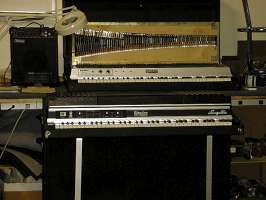 Pair of Rhodes pianos